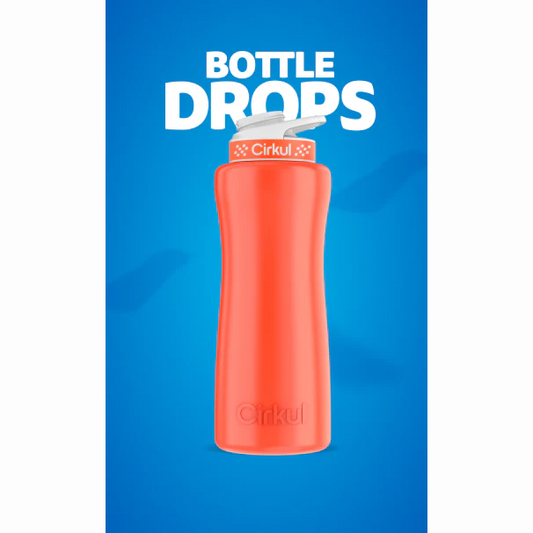 Limited Edition: 32oz. Neon Orange-Red Steel Bottle & Lid